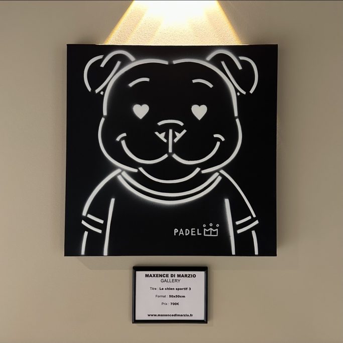 Le chien sportif 3 - 50x40cm - 600€