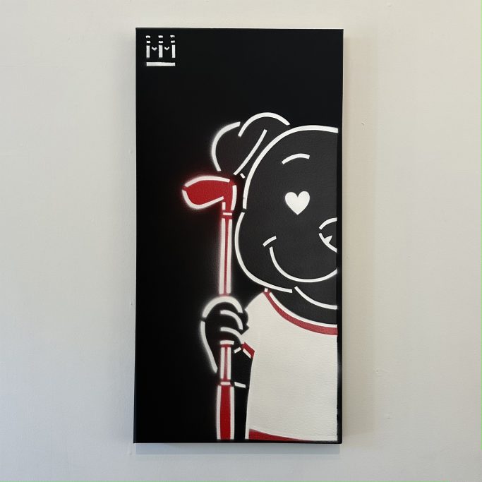 Le chien sportif 2 - 80x40cm - VENDU